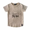 MLW By Design - Stay Wild Stonewash Tee | Black Or Sand - MLW By Design