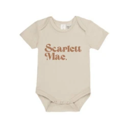 MLW By Design - Personalised Retro Name Bodysuit | Various Colours - MLW By Design