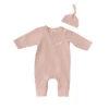 MLW By Design - Personalised Grow Suit And Knotted Beanie Set | Blush Pink *LIMITED EDITION* - MLW By Design