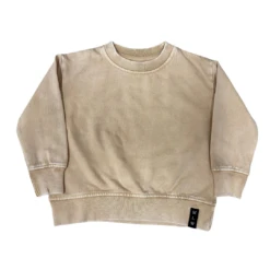 MLW By Design - Basic Stonewash Jumper | Sand - MLW By Design