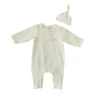 MLW By Design - Personalised Grow Suit And Knotted Beanie Set | Buttermilk *LIMITED EDITION* - MLW By Design