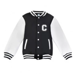 MLW By Design - Personalised Initial Varsity Jacket | Black & White - MLW By Design