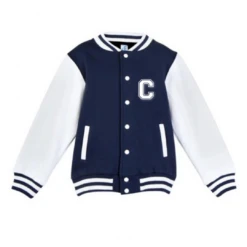 MLW By Design - Personalised Initial Varsity Jacket | Navy & White - MLW By Design