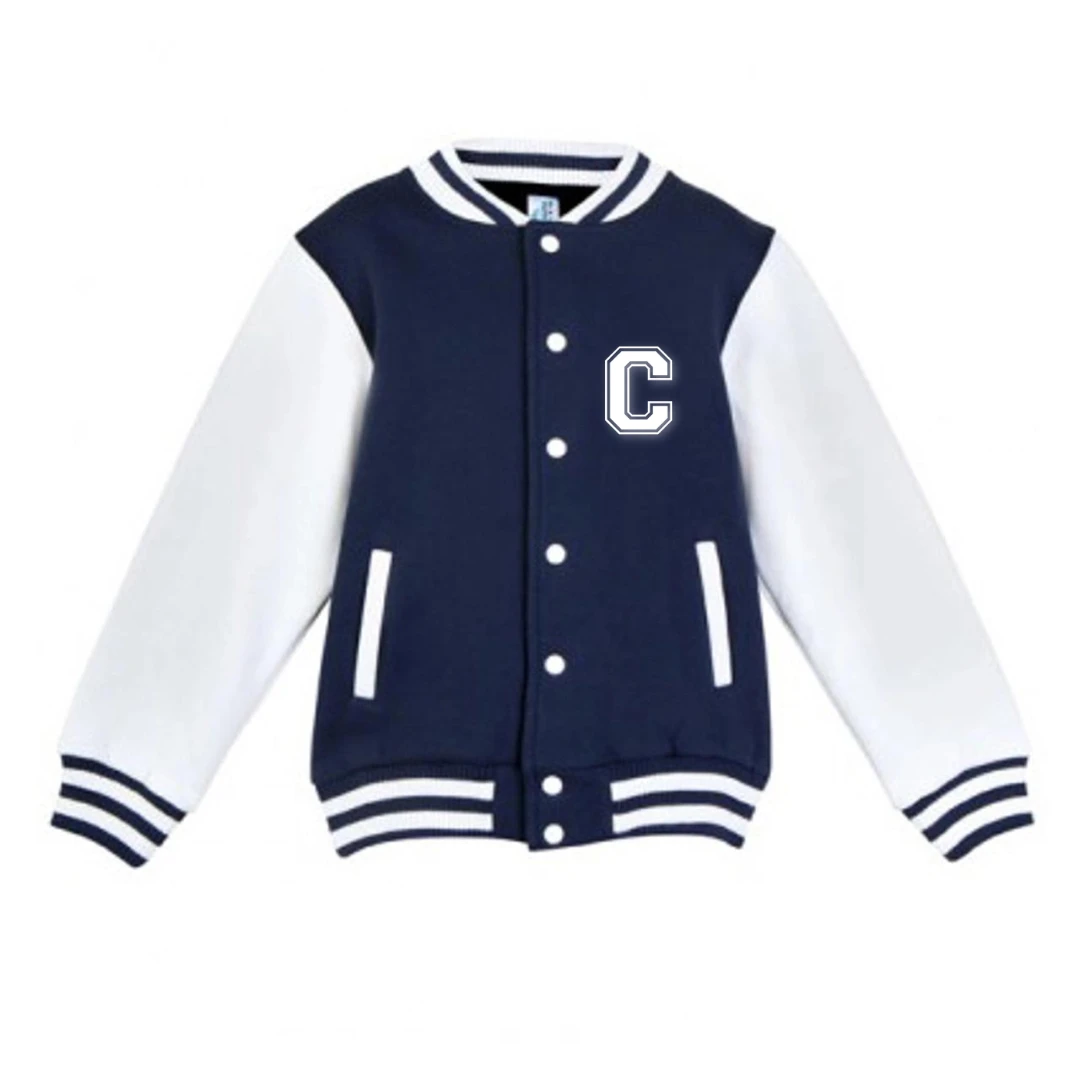 MLW By Design - Personalised Initial Varsity Jacket | Navy & White - MLW By Design 1 MLW By Design - Personalised Initial Varsity Jacket | Navy & White - MLW By Design