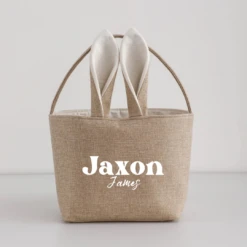 MLW By Design - Personalised Neutral Easter Basket - MLW By Design