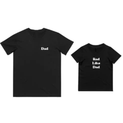 MLW By Design - Matching Rad Like Dad - Dad & Kid Tee | Various Colours - MLW By Design -Wandnobe Store Back 10