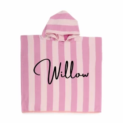 MLW By Design - Personalised Poncho Beach Towel | Pink *LIMITED EDITION* - MLW By Design