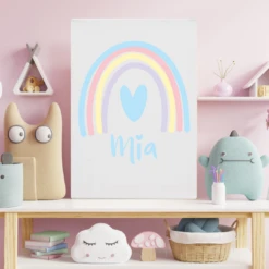 MLW By Design - Rainbow Name Canvas Print - MLW By Design