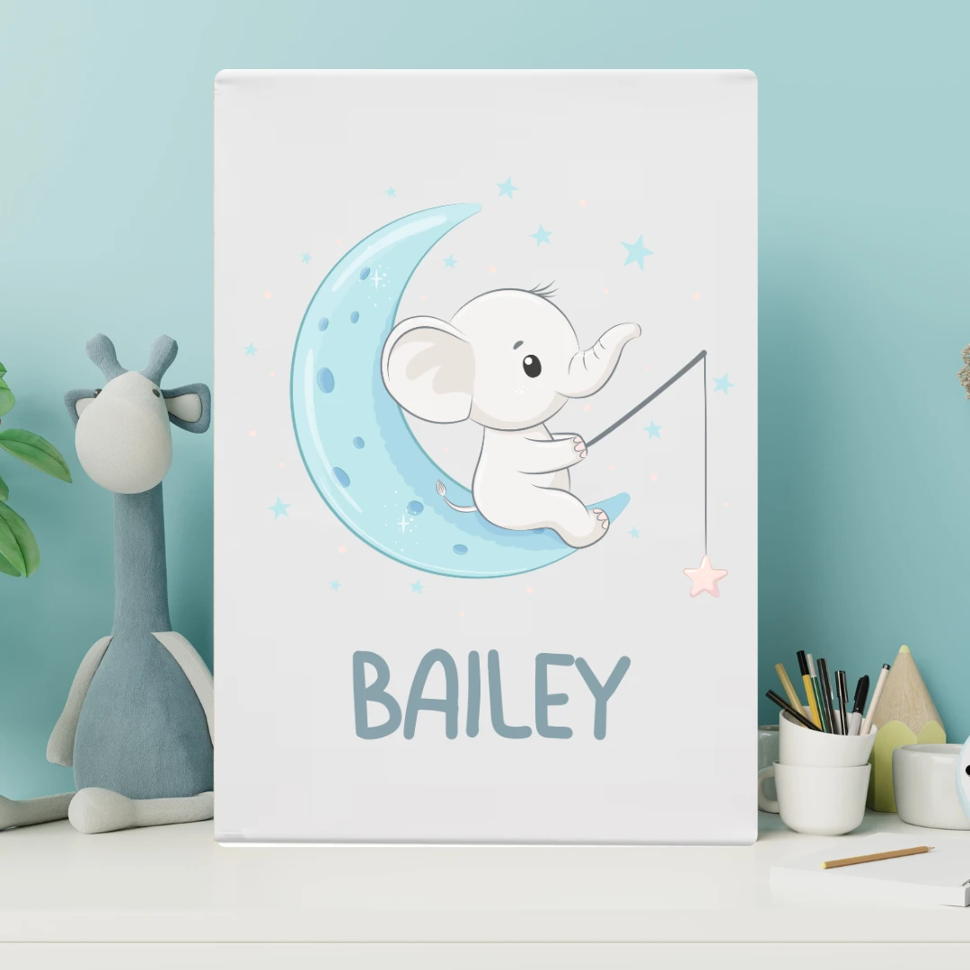 MLW By Design - Elephant Name Canvas Print - MLW By Design 1 MLW By Design - Elephant Name Canvas Print - MLW By Design