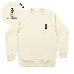 MLW By Design - Queen Of Hearts Personalised Adult Crew | Various Colours - MLW By Design -Wandnobe Store CrewGrey 3 4209a9d8 8a45 497a 982a 5d07d121a1e0