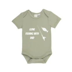 MLW By Design - Gone Fishing With Dad Bodysuit | Various Colours - MLW By Design -Wandnobe Store FRONT 2022 01 21T103408.028