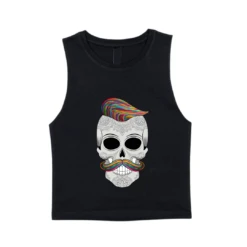 MLW By Design - Hipster Skull Muscle Tank | Various Colours - MLW By Design