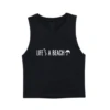 MLW By Design - Life’s A Beach Black Tank - MLW By Design