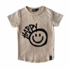 MLW By Design - Happy Graffiti Sand Stonewash Tee - MLW By Design