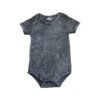 MLW By Design - Basic Short Sleeve Bodysuit | Black Stonewash - MLW By Design