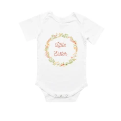 MLW By Design - Floral Little Sister Bodysuit | White - MLW By Design