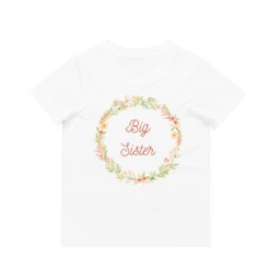 MLW By Design - Floral Big Sister Tee | White - MLW By Design