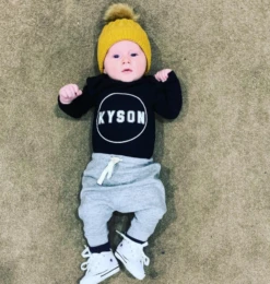 MLW By Design - Personalised Jersey Name Bodysuit | Various Colours - MLW By Design -Wandnobe Store MLWByDesign PersonalisedName