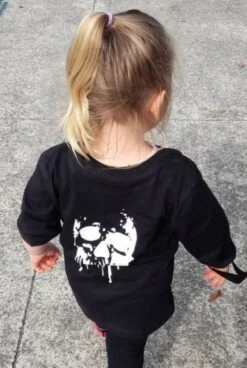 MLW By Design - Melting Skull Tee | Black Or White - MLW By Design -Wandnobe Store MLWByDesign MeltingSkullLongSleeveTop BlackorWhite 1