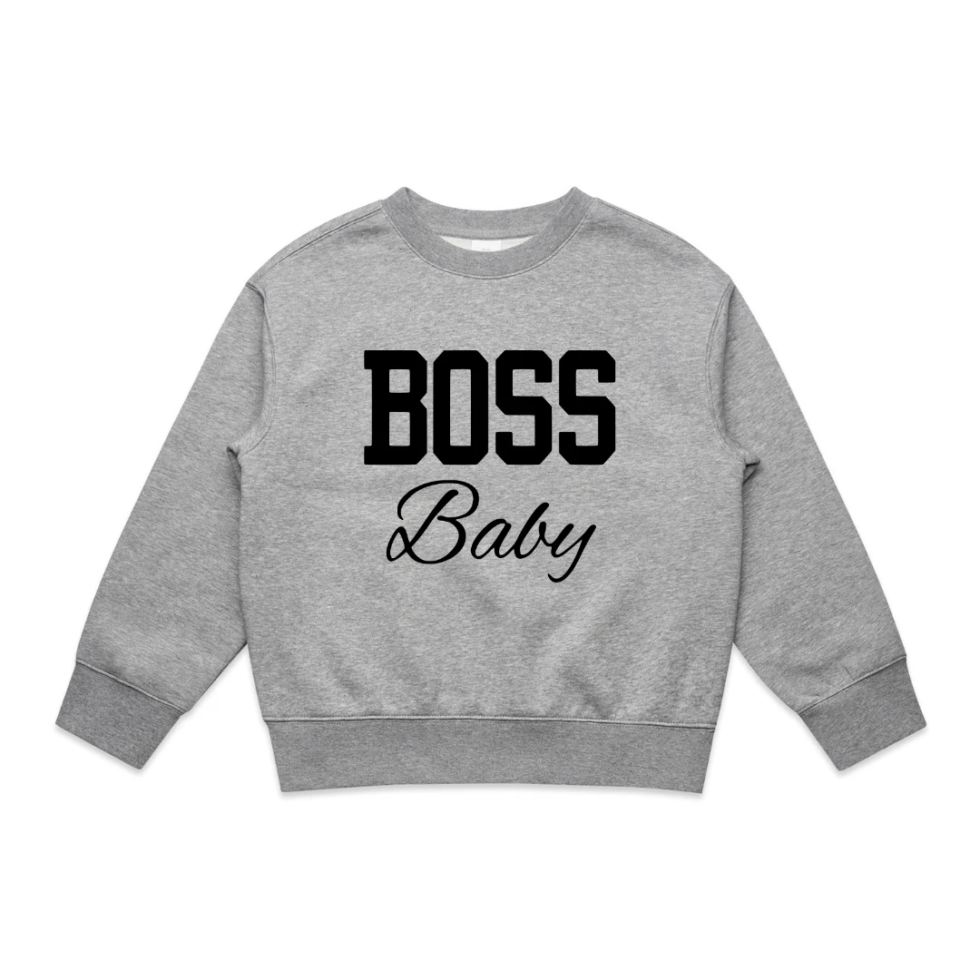 MLW By Design - BOSS Baby Fleece Oversized Crew - MLW By Design 2 MLW By Design - BOSS Baby Fleece Oversized Crew - MLW By Design - Image 2