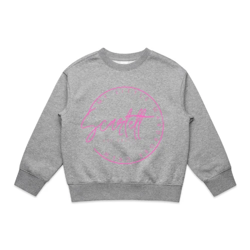 MLW By Design - Personalised Script Name Circle Fleece Crew - MLW By Design 1 MLW By Design - Personalised Script Name Circle Fleece Crew - MLW By Design