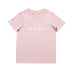 MLW By Design - Personalised Roman Numeral Tee | Various Colours - MLW By Design -Wandnobe Store RomanNumeralTee 2