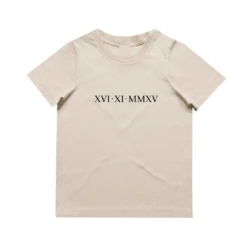 MLW By Design - Personalised Roman Numeral Tee | Various Colours - MLW By Design