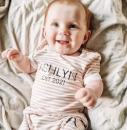 MLW By Design - Established Personalised Short Set | Blush Stripe - MLW By Design -Wandnobe Store Screenshot2022 06 01093802