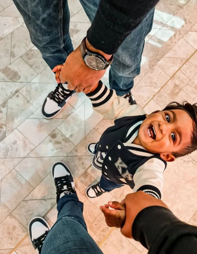 MLW By Design - Personalised Initial Varsity Jacket | Navy & White - MLW By Design 2 MLW By Design - Personalised Initial Varsity Jacket | Navy & White - MLW By Design - Image 2