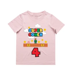 MLW By Design - Personalised SUPER Birthday Tee | Various Ages & Colours - MLW By Design -Wandnobe Store SuperMario 12