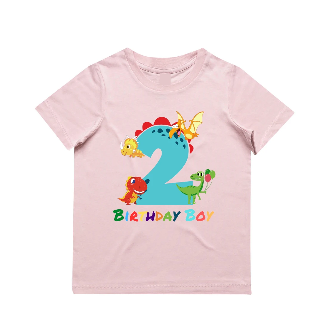 MLW By Design - Personalised Dino Birthday Tee | Various Colours & Ages - MLW By Design 3 MLW By Design - Personalised Dino Birthday Tee | Various Colours & Ages - MLW By Design - Image 3