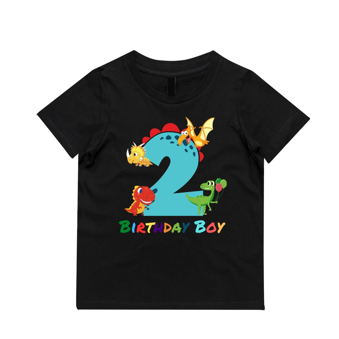 MLW By Design - Personalised Dino Birthday Tee | Various Colours & Ages - MLW By Design 1 MLW By Design - Personalised Dino Birthday Tee | Various Colours & Ages - MLW By Design