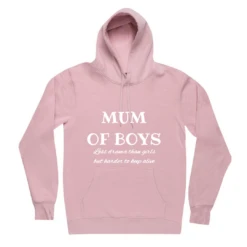 MLW By Design - Mum Of Boys Adult Fleece Hoodie | Various Colours - MLW By Design