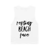 MLW By Design - Resting Beach Face Tank | White - MLW By Design