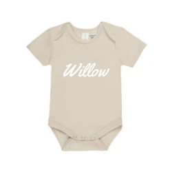 MLW By Design- Personalised Cursive Name Bodysuit | Various Colours - MLW By Design -Wandnobe Store Willow 1