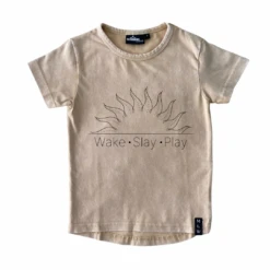 MLW By Design - Wake Slay Play Stonewash Tee | Black Or Sand - MLW By Design -Wandnobe Store Willow 11