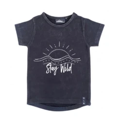 MLW By Design - Stay Wild Stonewash Tee | Black Or Sand - MLW By Design -Wandnobe Store Willow 18
