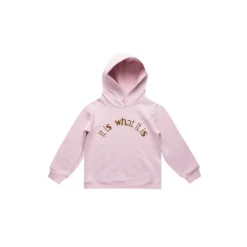MLW By Design - It Is What It Is Kids Pink Fleece Hoodie - MLW By Design