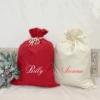 MLW By Design - Canvas Christmas Personalised Santa Sacks | 2 Colours - MLW By Design