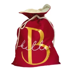 MLW By Design - Luxe Christmas Red Personalised Santa Sack - MLW By Design