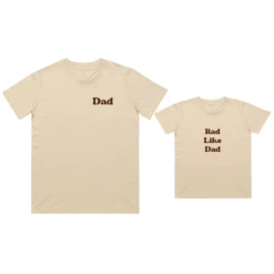MLW By Design - Matching Rad Like Dad - Dad & Kid Tee | Various Colours - MLW By Design -Wandnobe Store fathersday 8