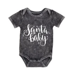 MLW By Design - Santa Baby Stonewash Bodysuit - MLW By Design