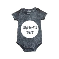 MLW By Design - Mama’s Boy Stonewash Bodysuit | Black Or Sand - MLW By Design