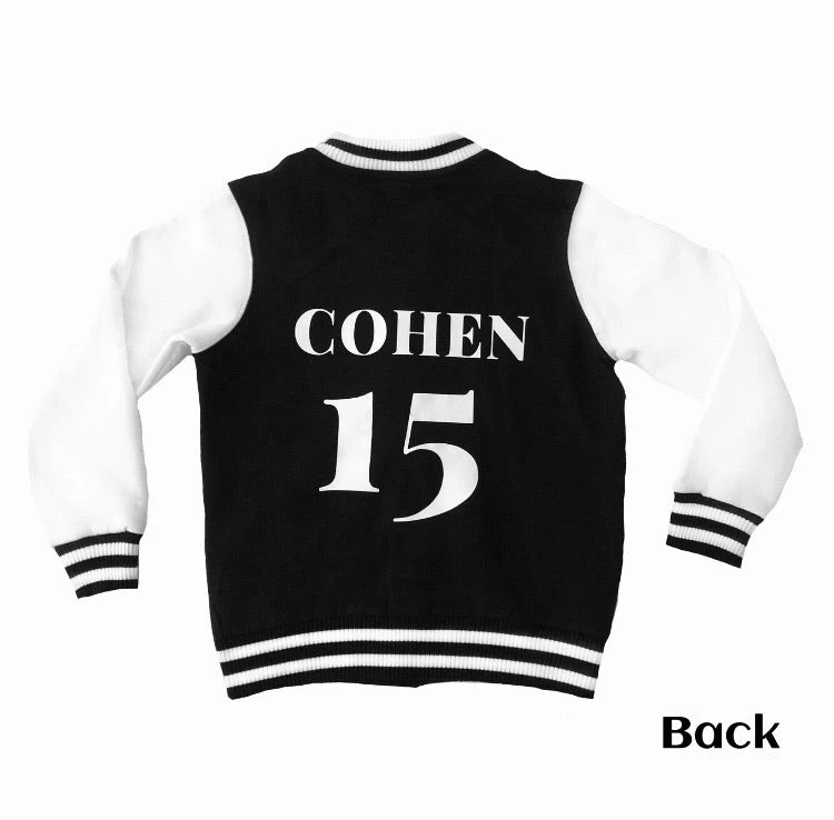 MLW By Design - Personalised Varsity Jacket | Black & White - MLW By Design 1 MLW By Design - Personalised Varsity Jacket | Black & White - MLW By Design