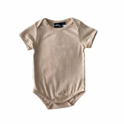 MLW By Design - Basic Short Sleeve Bodysuit | Sand Stonewash - MLW By Design