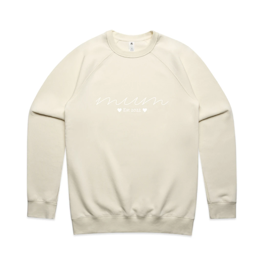 MLW By Design - Personalised Established MUM Adult Crew | Various Colours - MLW By Design 4 MLW By Design - Personalised Established MUM Adult Crew | Various Colours - MLW By Design - Image 4