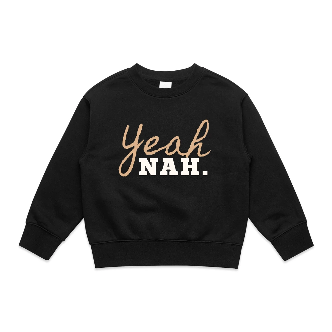 MLW By Design - Yeah Nah Fleece Crew - MLW By Design 2 MLW By Design - Yeah Nah Fleece Crew - MLW By Design - Image 2
