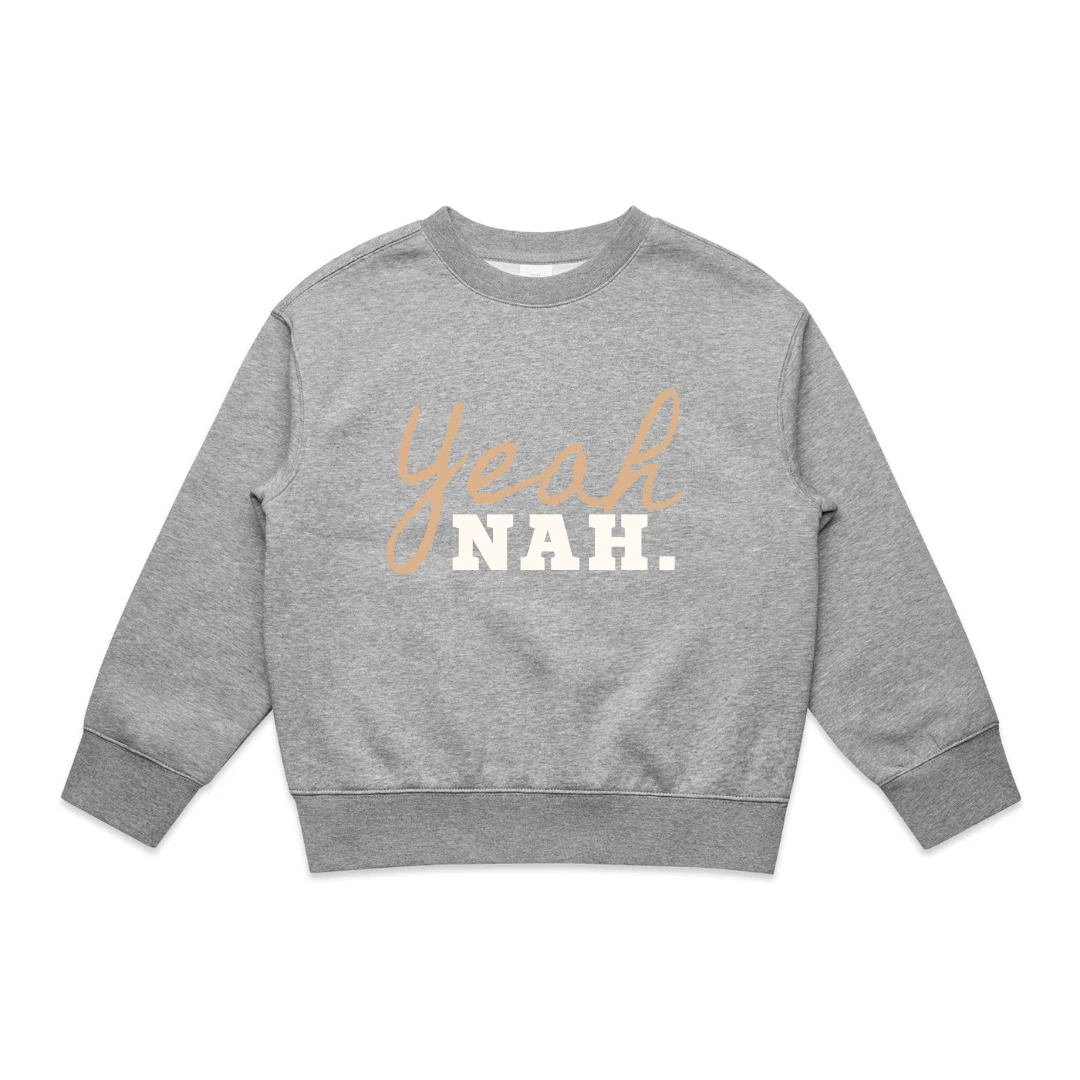MLW By Design - Yeah Nah Fleece Crew - MLW By Design 1 MLW By Design - Yeah Nah Fleece Crew - MLW By Design